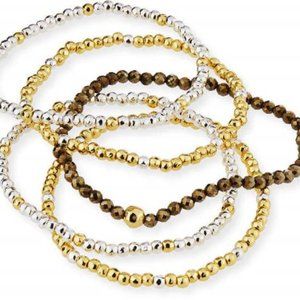 Gorjana Acacia Delicate Mixed Bracelets, Set of 5